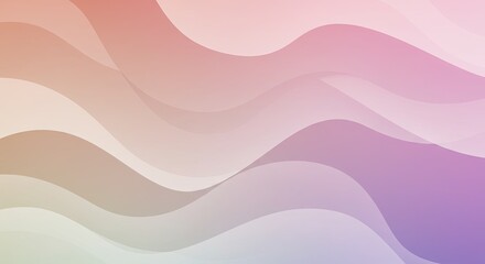 Poster - A colorful wave pattern with a pinkish hue
