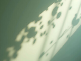 Poster - Elegant leaf shadow overlay on a calming, subtle colored surface creating a sophisticated enhanced background for various design applications and artistic projects
