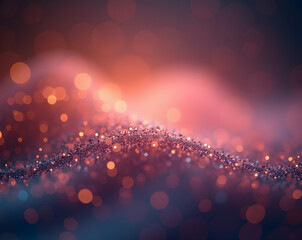 Poster - Enchanting Lightscapes, A Macro View of Luminous Particles Dancing with Soft Gradients and Dreamy Bokeh for Abstract Art and Serene Visuals