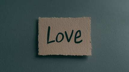 Fototapete - A simple piece of paper with the word 