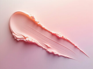 Poster - Subtle Blush, A Macro Shot of Soft Color Smudges with Delicate Gradients, Capturing the Essence of Beauty and Refinement in Minimalist Style