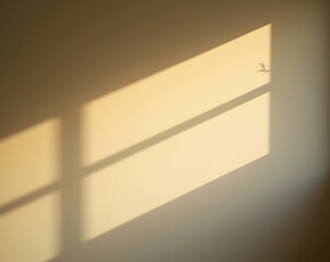 Poster - sunbeam spectrums, a macro view of sunlight casting geometric shadows and gentle gradients on a text