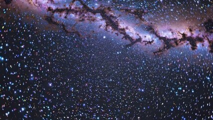 Wall Mural - a mesmerizing fisheye view of a starry galaxy, capturing the vastness of space. ideal for a cosmic-t