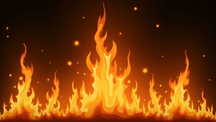 Poster - Vivid Fire Overlay Design for Graphic Resources Featuring Isolated Flame Elements and Transparent PNG Effects for Dynamic Visuals, and Isolated Flame Elements