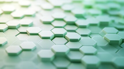 Poster - Hexagonal pattern design abstract art graphic design modern aesthetics close-up view geometry in technology