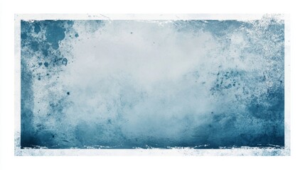 Poster - Abstract blue landscape digital artwork calm atmosphere artistic environment aerial view contemporary concept
