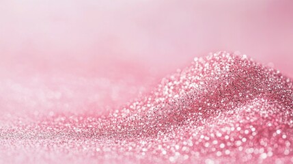 Poster - Sparkling pink glitter action abstract photography creative studio soft environment close-up view elegance concept
