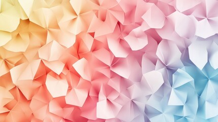 Poster - Minimal abstract polygonal texture in pastel tones for modern branding