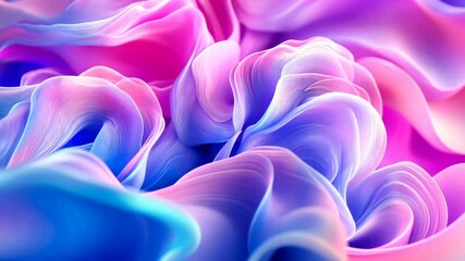 Fototapete - Abstract swirling pastel colors, flowing forms.