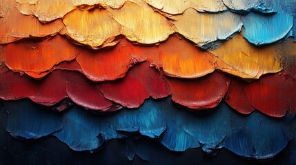 Poster - Textured abstract painting