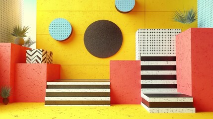Poster - Colorful geometric display