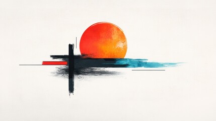 Poster - Abstract Sunset