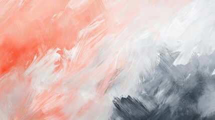 Leinwandbilder - Light Coral and Gray Pencil Stroke Mishmash - Abstract Background with Textured Surface