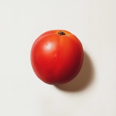 Aufkleber - Vibrant Close-up of a Single Ripe Nectarine on a Creamy Background - Fresh, Natural Food Still Life