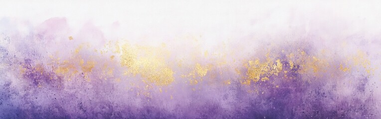 Leinwandbilder - Subtle pencil strokes and stains in gradient lavender and gold tones for delicate artistic background