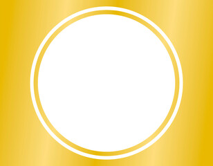 Fototapete - frame border gold design transparent background