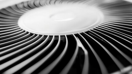 Poster - Close-up view of a radial air vent system.