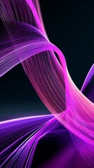 Poster - Dynamic Pink Light Trails Forming Abstract Swirls, High-Speed Photography, Vibrant Motion Blur, Energy and Movement, Digital Art Background.