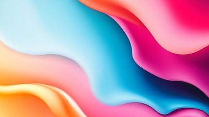 Poster - Colorful background with a blue line in the middle. The background is a mix of blue, pink, and yellow