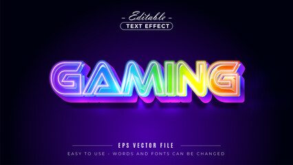 Poster - Editable text style effect with gaming text.