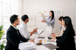 © Dino - Modern youth are gathering, working as a team, and holding team meetings to achieve their goals.