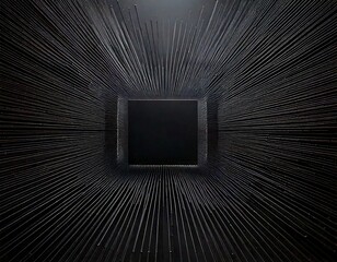 Leinwandbilder - neon spiral in a grayscale futuristic environment