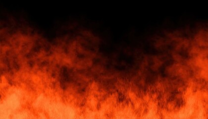 Aufkleber - intense fiery halloween background texture with glowing red flames and dark smoke for web design, posters, spooky branding, and digital illustrations


