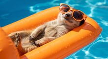 Meerkat Inflatable Meerkat Relaxing Free Stock Photo - Public Domain Pictures