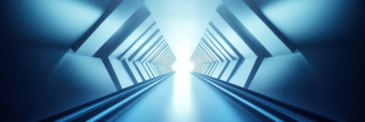 Poster - Graphic layouts showcasing abstract design with futuristic elements and bright light effects