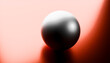 © Westend61 - 3D render of a silver ball on a red fabric background