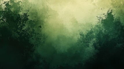 Poster - A deep green gradient background with hints of olive and moss, perfect for an organic and earthy theme