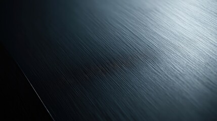 Poster - A deep grey background with a fine metallic grain, giving a high-tech and professional appearance