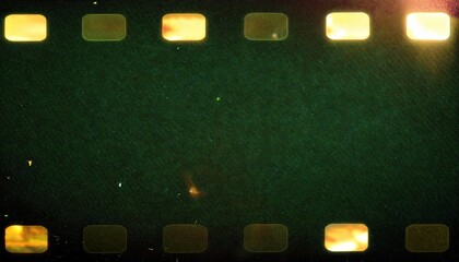 Aufkleber - vintage film strip texture with grunge overlay and perforations for retro web background, print design, motion graphics, or branding visuals