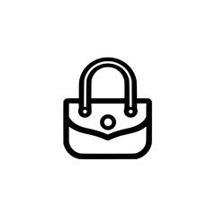 Poster - Stylish black handbag icon designed with simplicity and elegance for modern digital applications