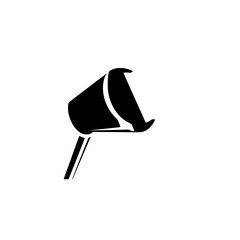 Poster - Black icon representing a cup or mug on a stick, symbolizing a beverage holder or unique design concept