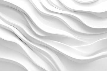Poster - Abstract White Wavy Background Texture