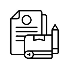 Poster - Document pencil drawing design planning paperwork blueprint architecture engineering sketch plan project, design