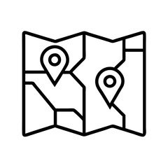 Poster - Discovering location map with pin pointers for navigation and travel planning destination route guide