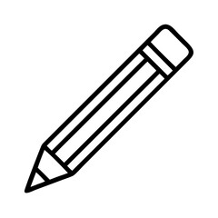 Poster - Illustration of pencil drawing writing tool education stationery design graphic art outline icon vector