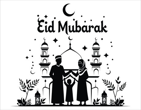 Islamic Silhouette Art for Holiday Use