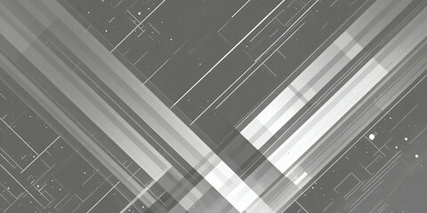 Poster - Abstract gray background with intersecting lines and subtle light effects creating depth