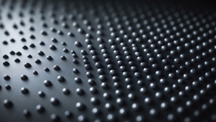 Poster - Close-up of black textured fabric