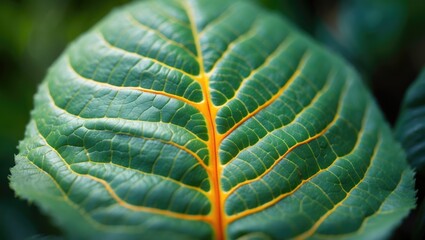 Poster - Close-up of plant leaves showcasing garden leaf texture