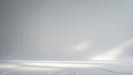 Poster - Close-up of white linen fabric texture background