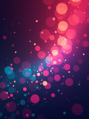 Poster - Colorful Shimmering Particles Create A Mesmerizing Bokeh Effect In This Seamless, 4k Loop Video Background With Abstract Motion Noise And Shine.