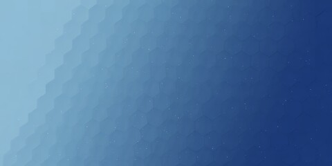 Poster - Abstract blue gradient background with hexagonal pattern and subtle scattered dots texture
