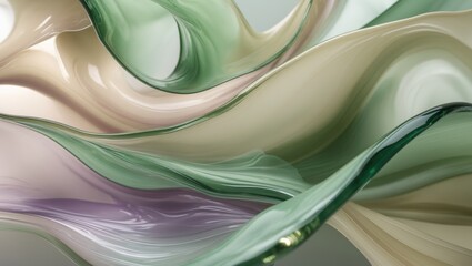 Poster - Detailed close-up of a glass vase with light reflections