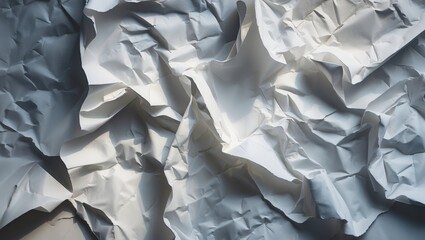 Poster - Creative textured background featuring scattered crinkled papers