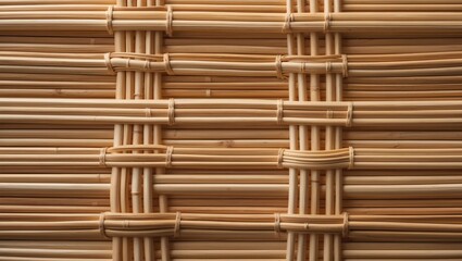 Poster - Detailed view of rattan texture