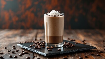 Aufkleber - Coconut, Coffee, and Chocolate Smoothie Delight